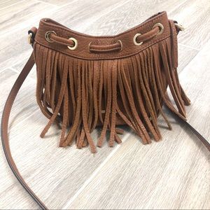Rebecca Minkoff // Crossbody Tan Fringe Purse